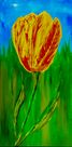 3) Tulpe Acryl auf Leinwand  40 x 80 cm