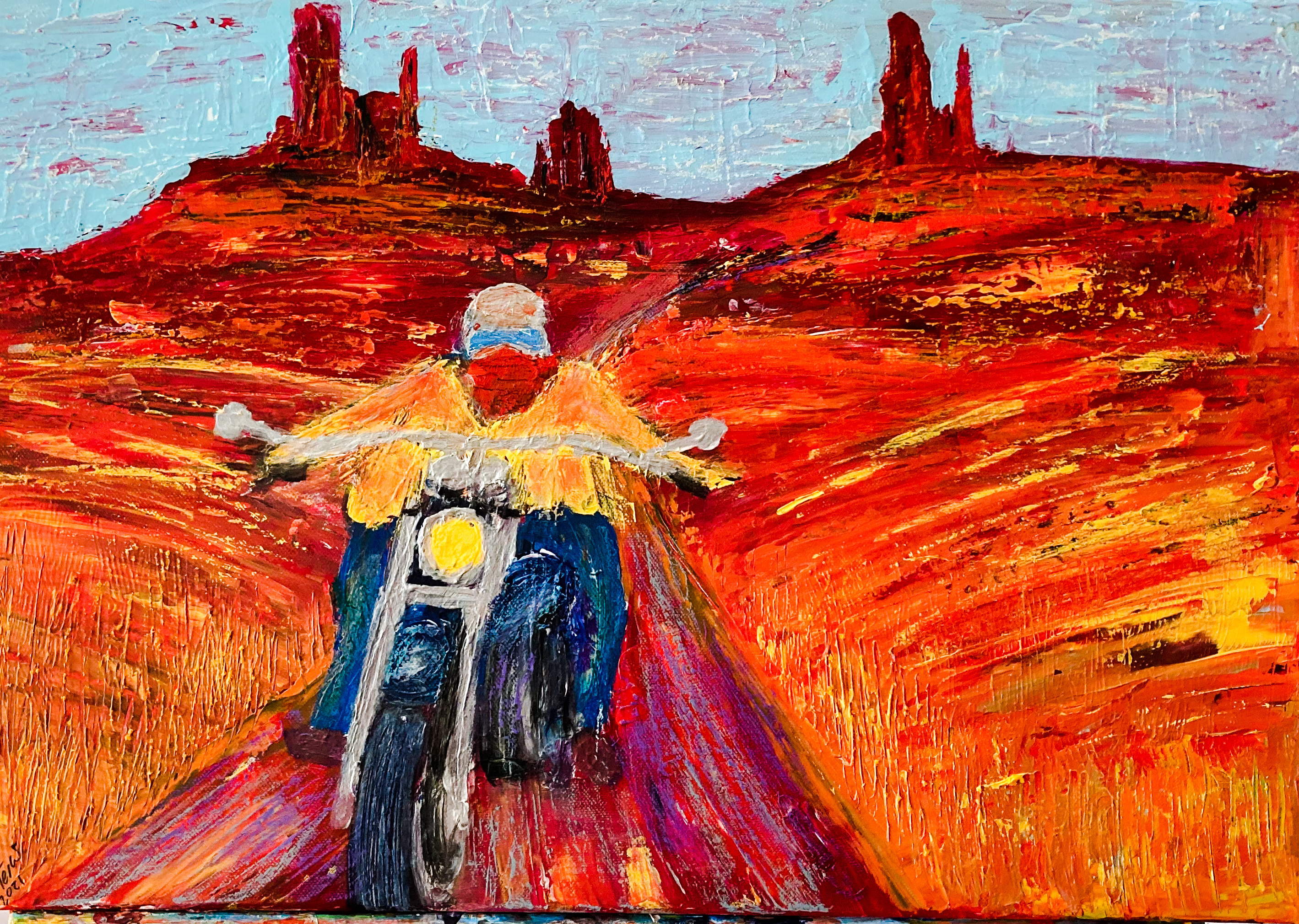 American Dream 2. Acryl auf Leinwand 60 x 40 cm