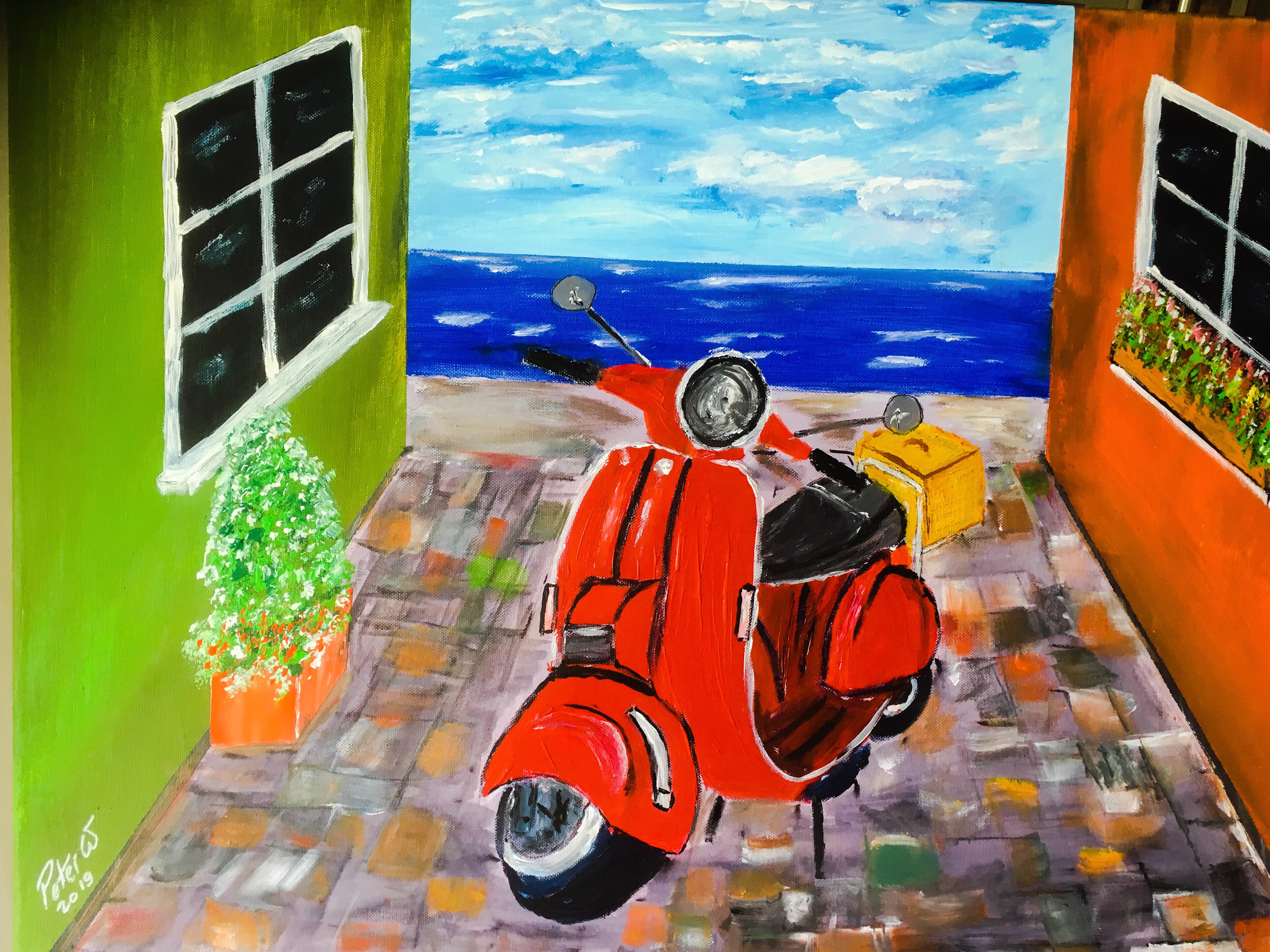 Bella Italia, Acryl auf Leinwand 80 x 60 cm (verkauft)