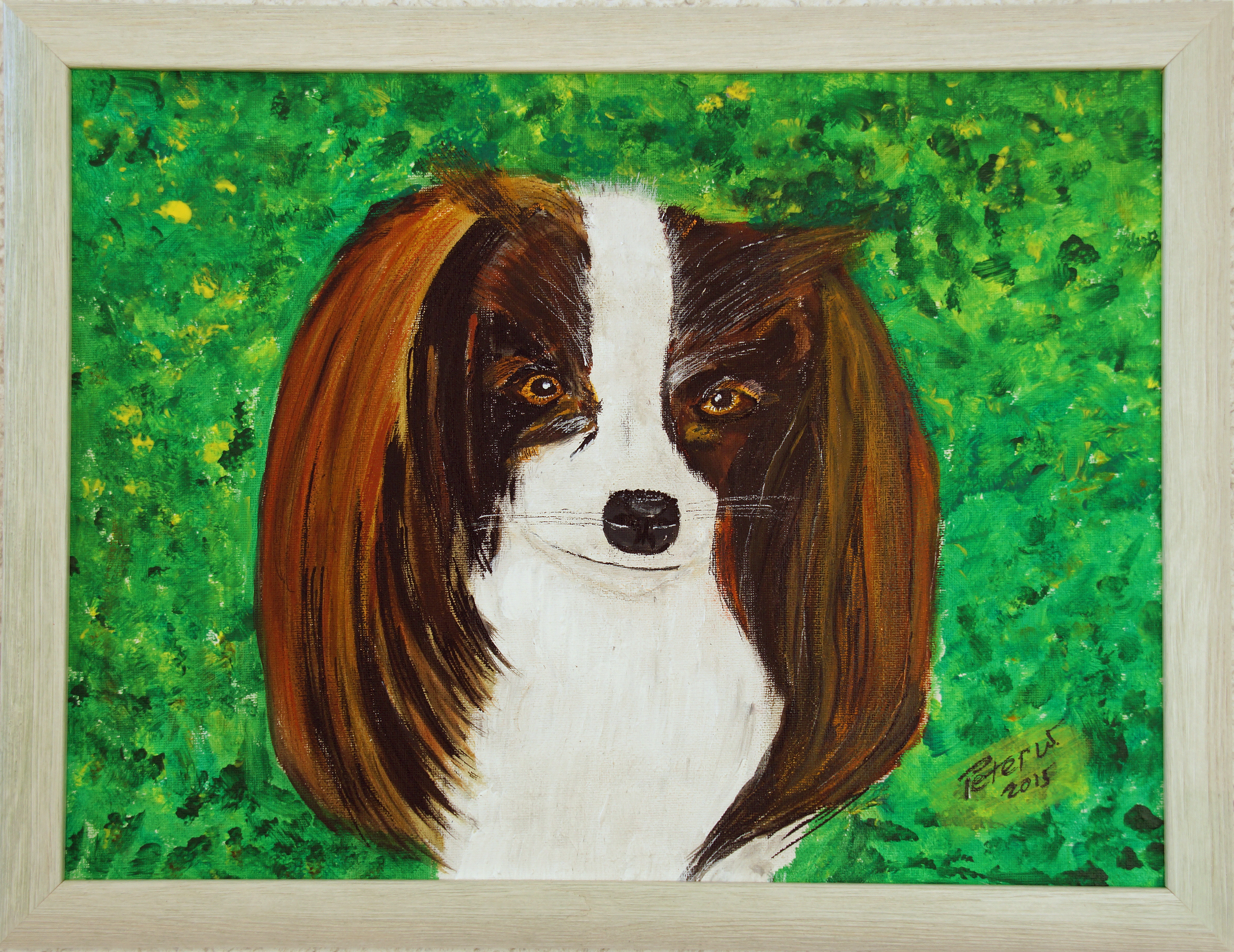 Phalène Acryl  2015 Ausstellungspreis Klubshow SPPC