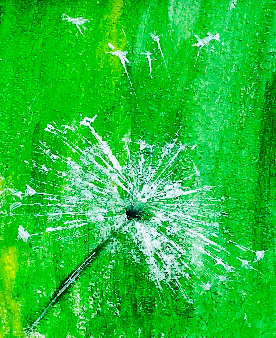 Pusteblumen 2  Acryl auf Papier (1)