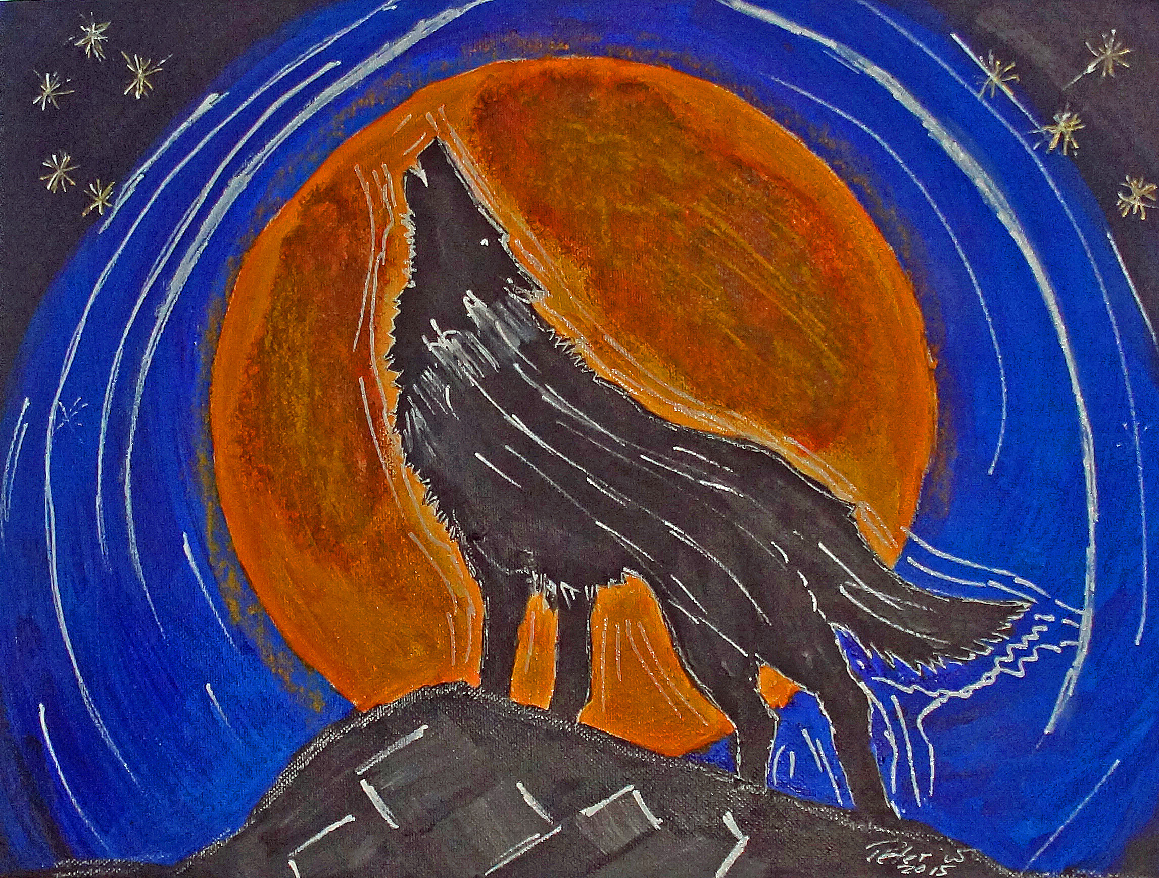Singender Wolf 2015 (Nicole Locher)