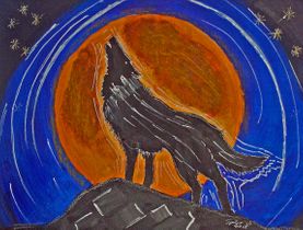 Singender Wolf 2015 (Nicole Locher)