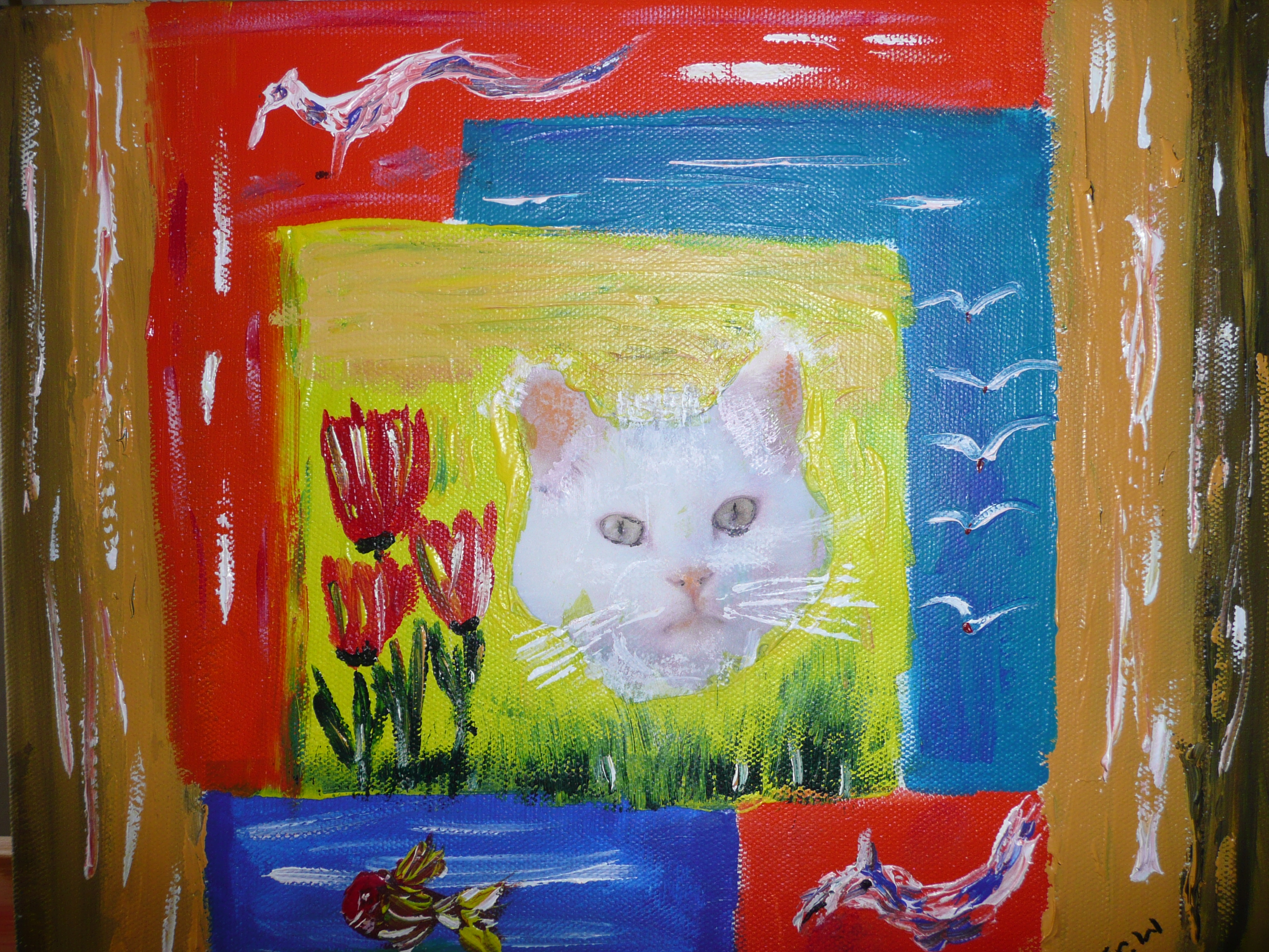 Sisu die Katze 2010 Collage (Denise Forster Wagner)