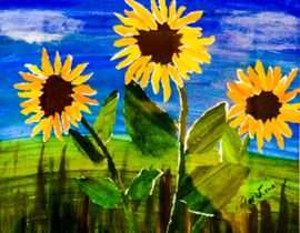 Sonnenblumen Collage