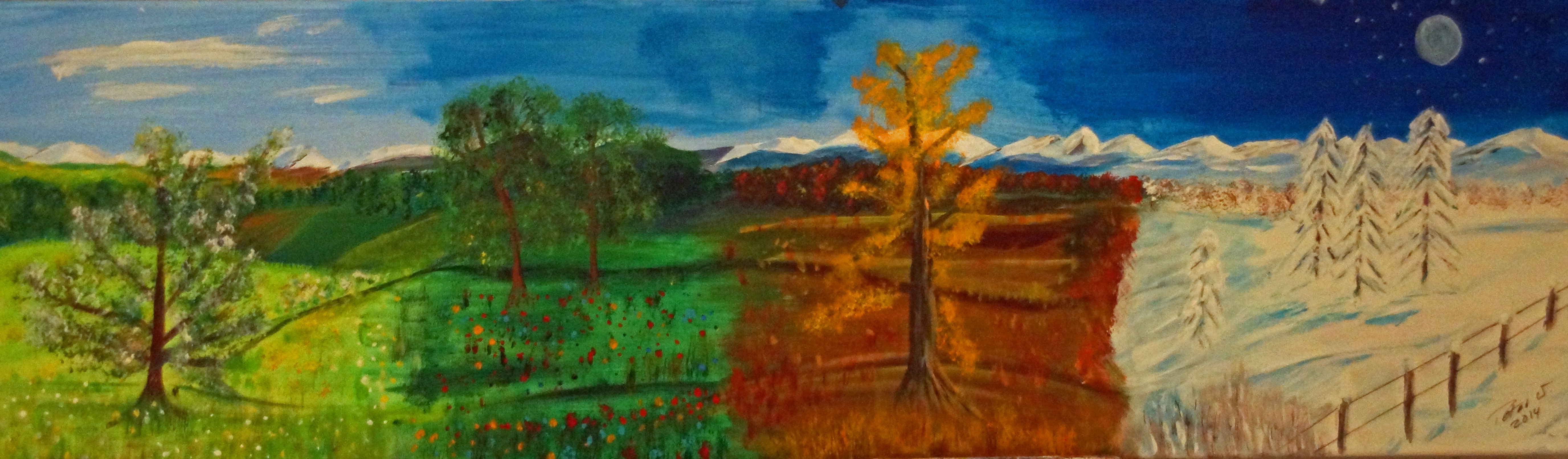 Vier Jahreszeiten, Landschaft (Napf) 2014 (Magi und René Kuster)