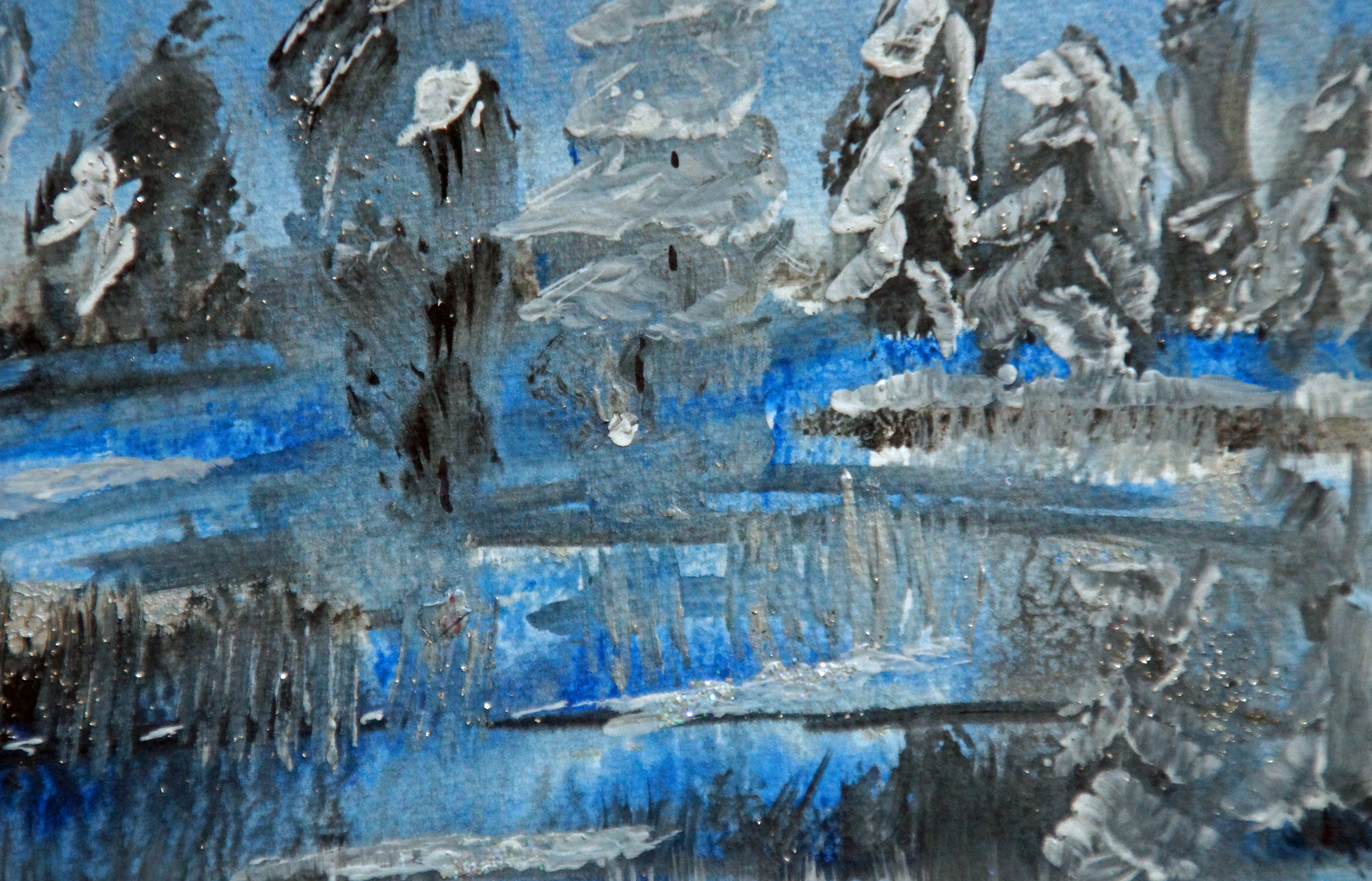 Winter 2013 Acryl auf Aqarellpapier